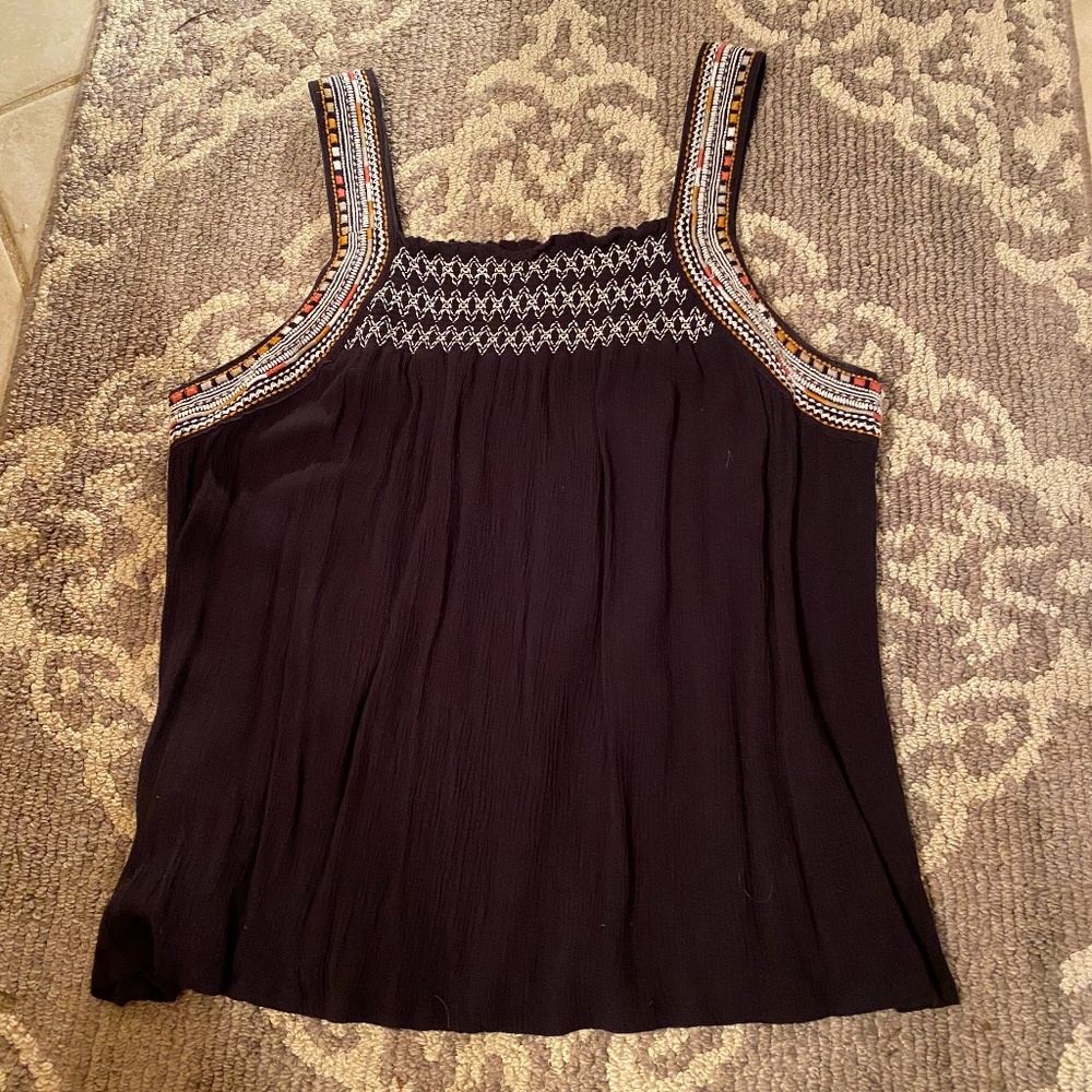 BCBGeneration Black Flowing Blouse